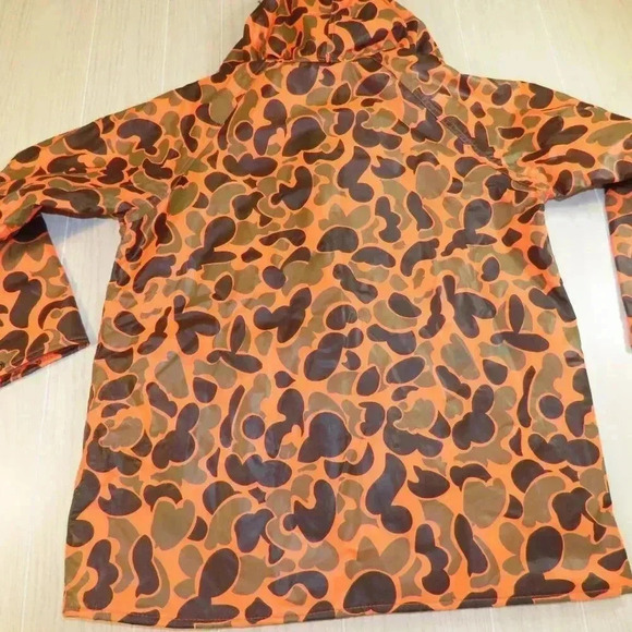 Vintage US Camper Orange Camo Quilted Hunting Jacket Size S - Picture 4 of 10
